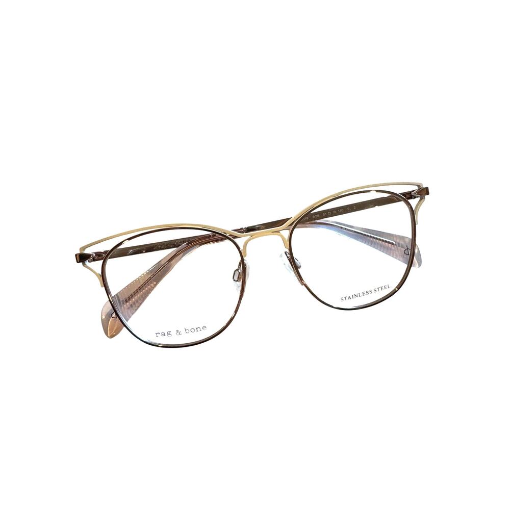NEW Rag & Bone RNB3019 BQB cream and gold glasses - Picture 8 of 11